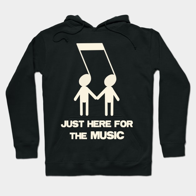 Just here for the music Hoodie by Mewzeek_T